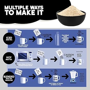 Bubble Tea Powder Kit | Milk Tea Flavor | 1LB (454g) | 18